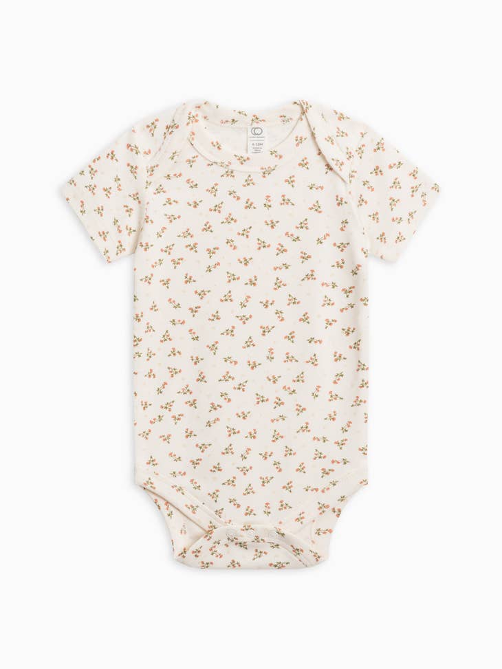 Afton Bodysuit - Wildflowers / Salmon + Herb