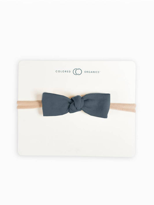 Dainty Bow Headband - Harbor