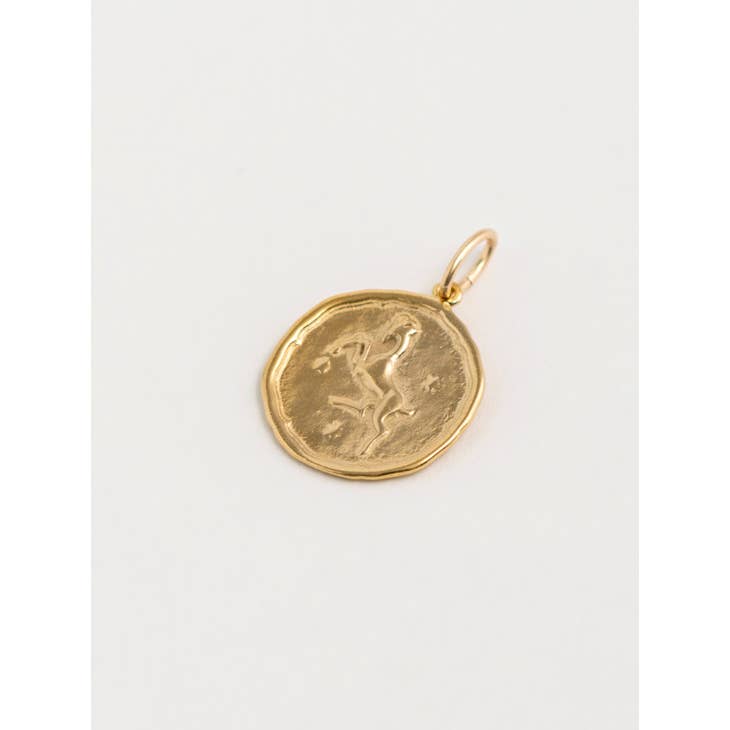 Aries Gold Zodiac Pendant Necklace