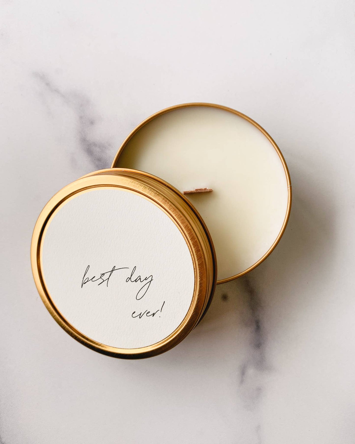 "Best Day Ever!" Travel Candle