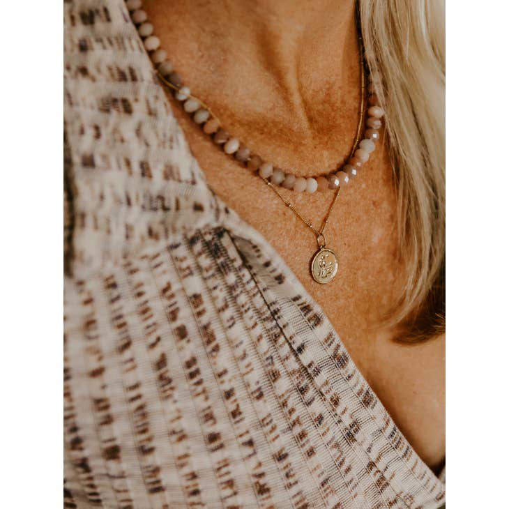 Aquarius Gold Zodiac Pendant Necklace