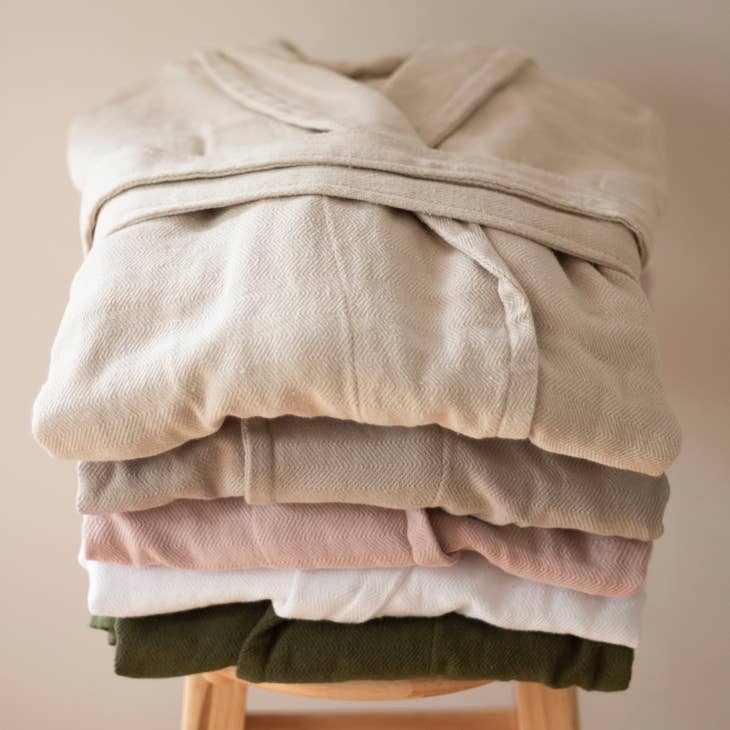 100% Turkish Cotton Bathrobe - White