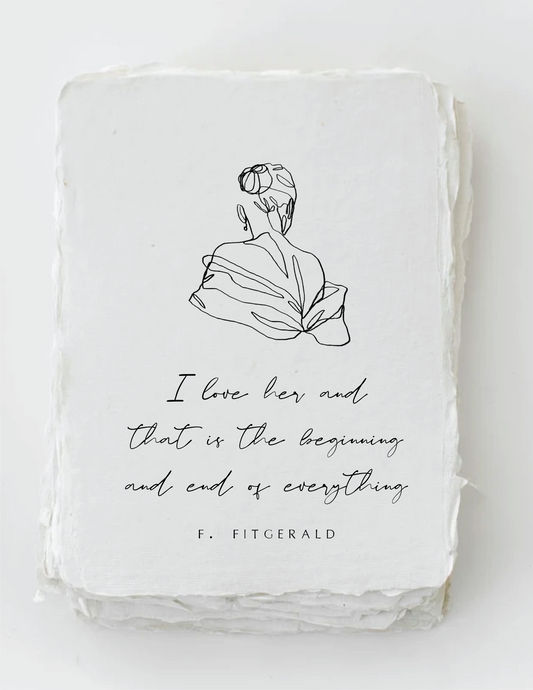 "I Love Her" F. Fitzgerald Greeting Card