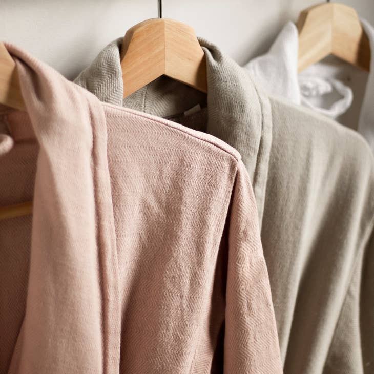 100% Turkish Cotton Bathrobe - White