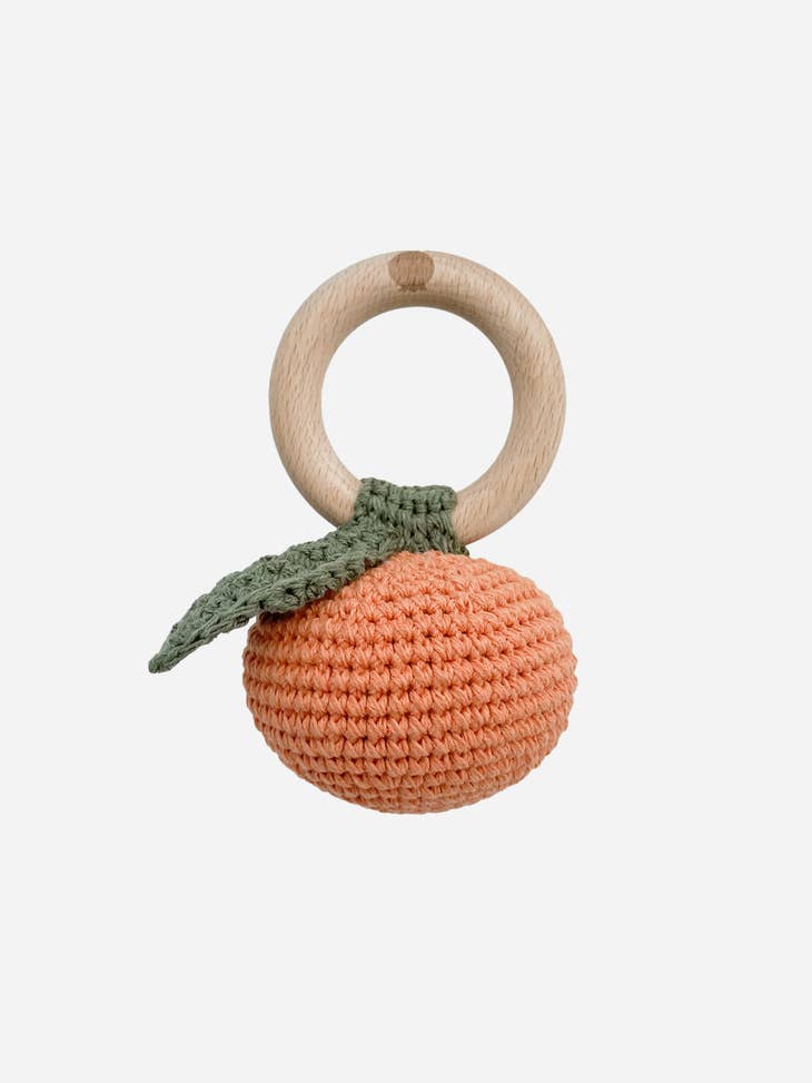 Cotton Crochet Rattle Orange