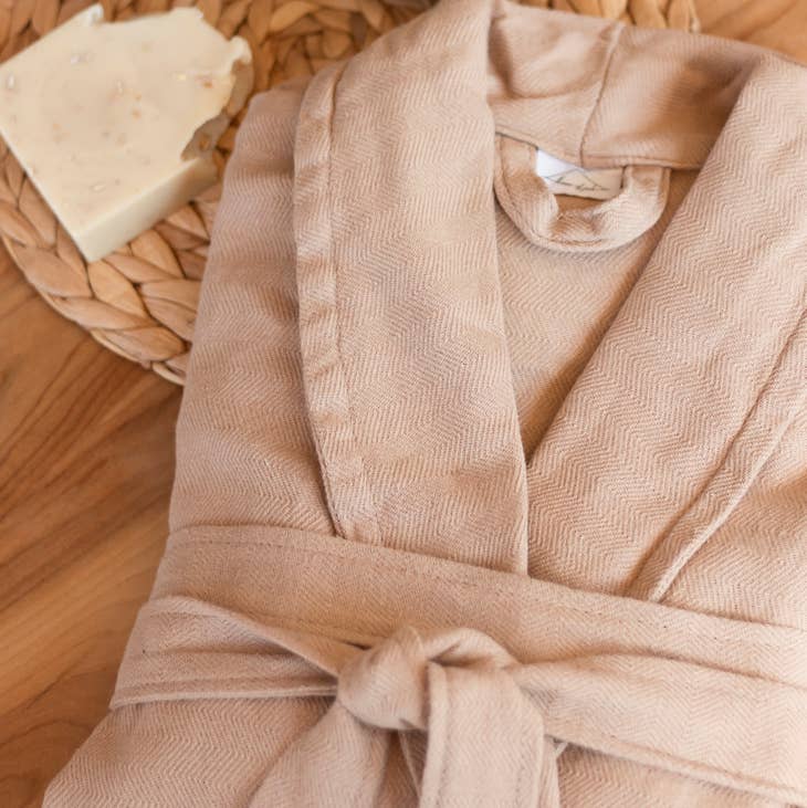 100% Turkish Cotton Bathrobe - Primrose