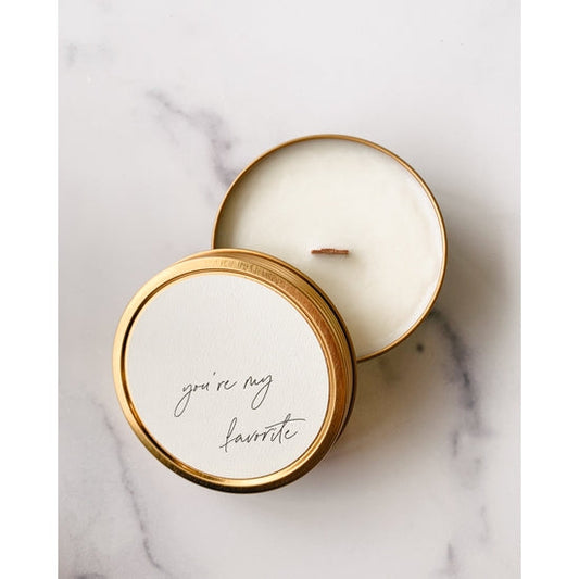 "You're My Favorite" Travel Candle