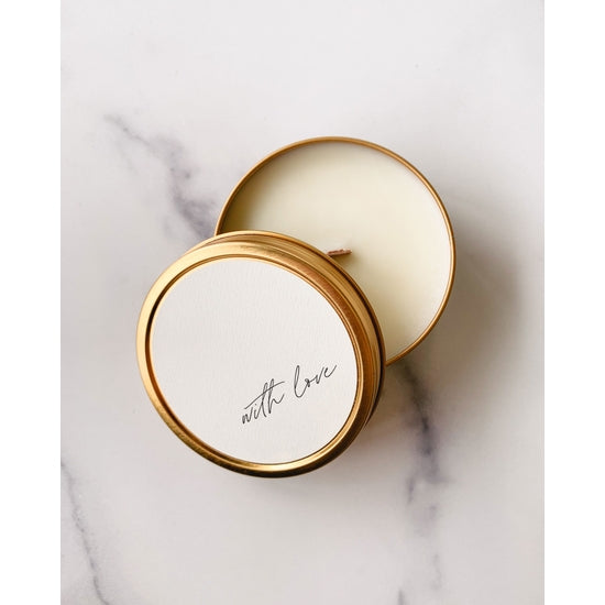 "With Love" Travel Candle