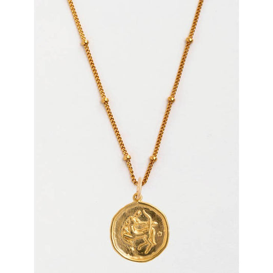 Sagittarius Gold Zodiac Pendant Necklace