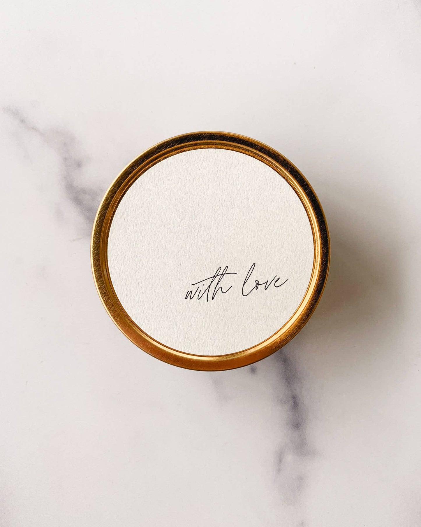 "With Love" Travel Candle