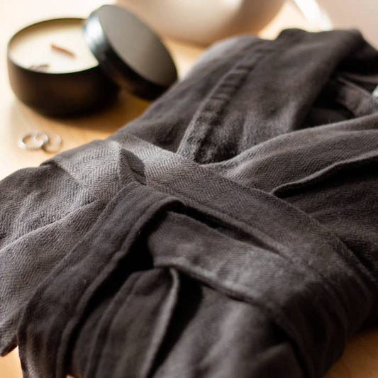 100% Turkish Cotton Bathrobe - Abyss