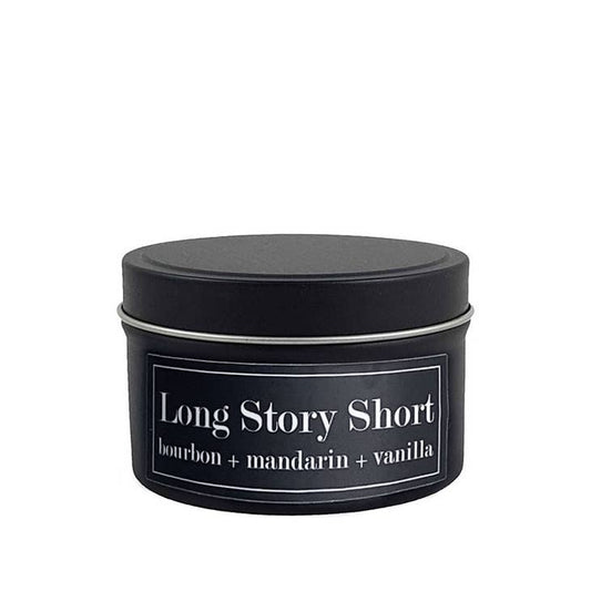 'Long Story Short' 6 oz Tin Candle