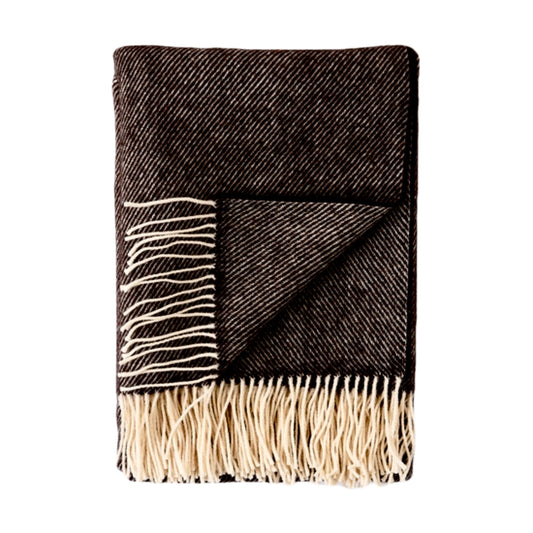 Best of British Wool Throw in Black